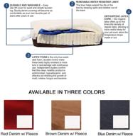 🐾 orthopedic pet bed with latex support system by back support systems - ensuring optimal comfort and support for your beloved pet - available in 4 sizes logo