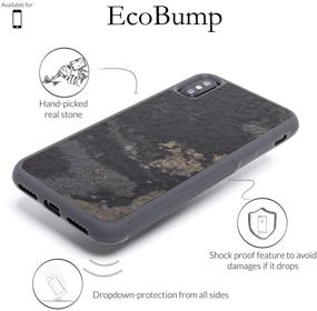 img 3 attached to 📱 Woodcessories - EcoBump Stone Case in Camo Grey for iPhone X/Xs: Genuine Stone Design Perfect for Enhanced SEO