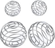 🔵 4-pack stainless steel blender balls for shaker bottles - protein shaker ball replacements in 2 sizes for improved mixing and drinking experience logo