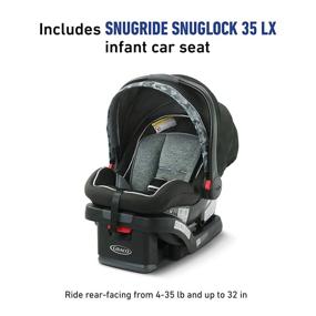 img 1 attached to 🏃 Graco Modes Jogger 2.0 Travel System with SnugRide SnugLock 35 LX Infant Car Seat - Zion