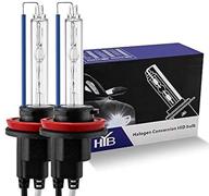 hyb h11 8000k hid bulb xenon headlight replacement bulbs h8 h9 light blue (2-pack) logo