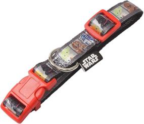 img 3 attached to 🌟 Star Wars All Star Characters Dog Collar - Red and Black Cute Dog Accessories