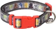 🌟 star wars all star characters dog collar - red and black cute dog accessories logo