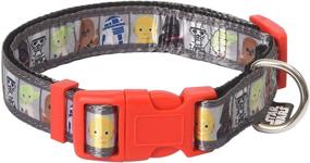 img 4 attached to 🌟 Star Wars All Star Characters Dog Collar - Red and Black Cute Dog Accessories