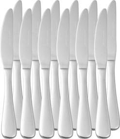 img 1 attached to 🍴 Pack of 12 Amazon Basics Stainless Steel Dinner Knives with Rounded Edge