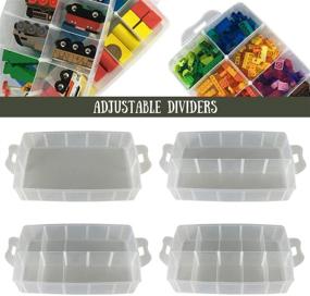 img 1 attached to 🗄️ Deluxe Craft Storage Box: Three-Tier Stackable Bins for Art Supplies, Craft Supplies, Jewelry, Tools, Seeds, Sewing Supplies, and More