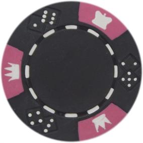 img 4 attached to 🎰 Brybelly Crown &amp; Dice Poker Chip Set - Premium 14-Gram Clay Composite (Pack of 50)