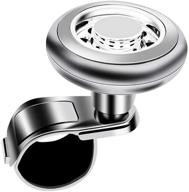 ihreesy aluminum steering wheel spinner knob interior accessories logo