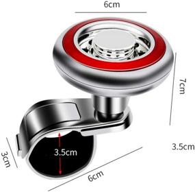 img 1 attached to Ihreesy Aluminum Steering Wheel Spinner Knob Interior Accessories