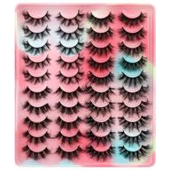 enhance your look with newcally lashes: 20mm long 5d wispy false eyelashes multipack - 20 pairs logo