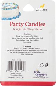 img 1 attached to 🎂 Sparkling Crave Glitter Birthday Cake Candles - 20 Count Assorted Colors for Memorable Birthday Parties & Wedding Showers