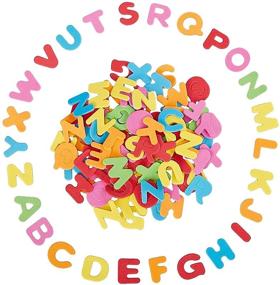 img 4 attached to 🔤 Kids Foam Stickers, Self-Adhesive Alphabet Letters - 1300 Pieces in Size 0.87 x 1 inches