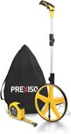 portable prexiso measuring wheel: accurate distance measurement in feet and inches up to 9,999 ft - includes carrying bag and tape логотип