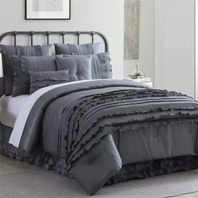 img 4 attached to Modern Threads Embellished Comforter Platinum