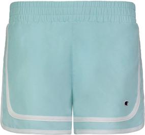img 4 attached to Optimized Search: Champion Girls Basketball Shorts in Woven and French Terry Material