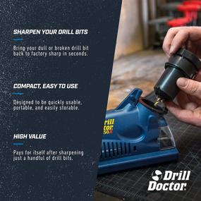 img 1 attached to 🔧 DD350X Drill Bit Sharpener by Drill Doctor - Multi-Purpose Tool, Pack of 1