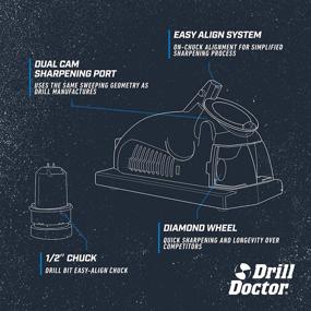 img 2 attached to 🔧 DD350X Drill Bit Sharpener by Drill Doctor - Multi-Purpose Tool, Pack of 1