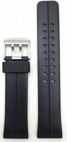 img 1 attached to Enhance Your Watch with Rubber Comfort: Durable Material Replacement for Men's Watches