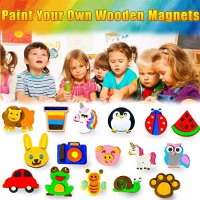 img 3 attached to 🎨 YOFUN Wooden Magnet Painting Kit