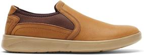 img 1 attached to Men's Leather Slip-On Sneaker Shoes by Rockport Caldwell