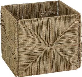 img 1 attached to 🧺 Honey-Can-Do STO-03666 Natural Seagrass Folding Basket with Handles, 11.5 x 10.6 x 10.6 inches