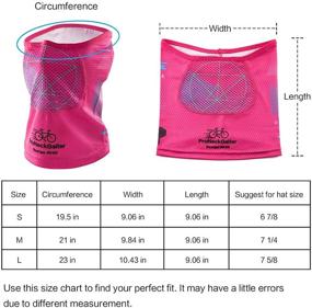 img 1 attached to 🌞 Sun-Protective Cooling Neck Gaiter Mask for Men, Women, and Kids - Ideal for Fishing, Hiking, and Cycling