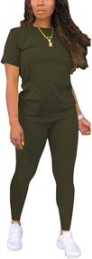 img 4 attached to Nimsruc Women's Summer Sweatsuits: Stylish Two Piece Jogger Sets for Women