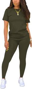 img 2 attached to Nimsruc Women's Summer Sweatsuits: Stylish Two Piece Jogger Sets for Women