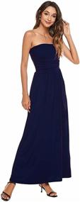 img 2 attached to 👗 LIVECLOTH Women's Strapless Cocktail Evening Dress - Fashionable Women's Clothing for Parties