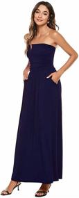 img 1 attached to 👗 LIVECLOTH Women's Strapless Cocktail Evening Dress - Fashionable Women's Clothing for Parties