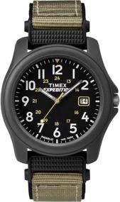 img 1 attached to ⌚ Black Timex Expedition Camper Watch with Nylon Strap