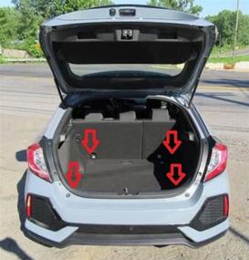 img 1 attached to 🔒 Trunknets Inc Floor Style Trunk Cargo Net for 2017-2021 Honda Civic Hatchback 5 Door