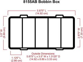 img 2 attached to ArtBin 8155AB Sew-Lutions Bobbin Box with Clear Plastic Storage Case for Organizing Sewing Bobbins
