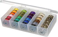 artbin 8155ab sew-lutions bobbin box with clear plastic storage case for organizing sewing bobbins logo