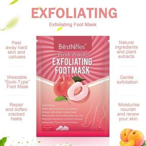 img 1 attached to 👣 Revitalize and Reveal Soft Touch Feet with Foot Exfoliant Mask - 3 Pack