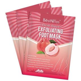img 4 attached to 👣 Revitalize and Reveal Soft Touch Feet with Foot Exfoliant Mask - 3 Pack