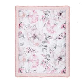 img 1 attached to 🌸 Набор постельного белья для детской комнаты Lambs & Ivy Signature Botanical Baby Watercolor Floral из 4 предметов