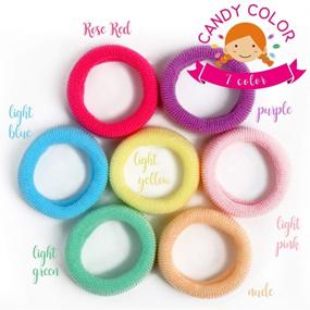 img 2 attached to 👶 YGDZ 300pcs Baby Hair Ties: Elastic Toddler Hair Bands for Girls, Soft Mini Ponytail Holders, Multicolor