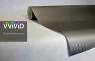 🚗 gunmetal grey carbon fiber vvivid xpo 5' x 1' car wrap vinyl roll with air release technology for enhanced seo logo
