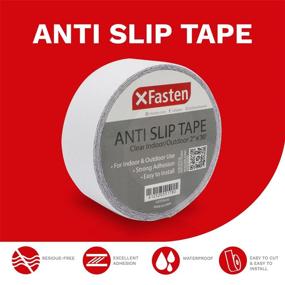 img 3 attached to 🚧 Transparent 2 Inch 30 Foot Safety Tape by XFasten: Strong Adhesion and High Visibility