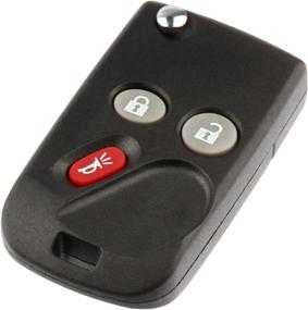 img 2 attached to 🔑 Удобный съемный пульт Flip Key Fob для Buick Rainier, Chevy Trailblazer, GMC Envoy, Isuzu Ascender, Oldsmobile Bravada (15008008)