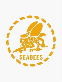 img 2 attached to Наклейка на бампер Seabees для ноутбука Window