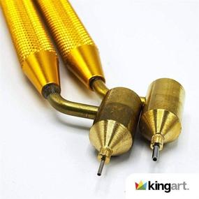 img 1 attached to 🖌️ KINGART Fine Line Painting Pen Set - Gold (Pack of 2)