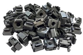 img 1 attached to RackGold Black 10-32 Cage Nuts 🔩 50 Pack - Premium Quality USA-Made Hardware