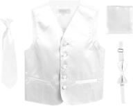 gioberti boys satin formal vest boys' clothing : suits & sport coats logo