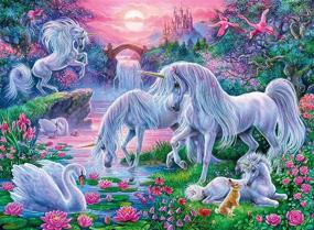 img 3 attached to Enchanting Unicorns 🦄 Sunset Jigsaw Puzzle by Ravensburger