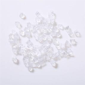 img 4 attached to 🌸 200PCS Flower Earring Stoppers – Clear Plastic Backs for Earrings