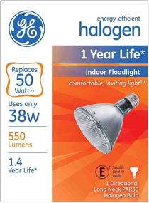 img 1 attached to 🔆 6-Pack of GE 69168 Halogen Floodlight Bulbs, 38-watt, 550-Lumen, Energy-Efficient, Medium Base Bulbs