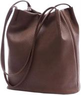 👜 bucket women's leather shoulder handbags: chic handbags & wallets logo