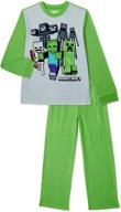 🕹️ boys' enemy mob group 2-piece pj gift set with minecraft pajamas logo